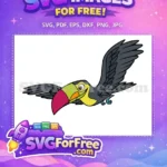 Free Toucan Free Colorful Beak Flying Encanto Disney Free SVG - Instant Download