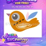 Free orange bird Free colorful feathers Encanto Disney Free SVG - Instant Download