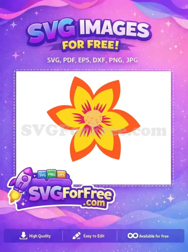 Free Yellow Flower Free Pink Center Encanto Disney Free SVG Free Yellow Flower Free Pink Center Encanto Disney Free SVG