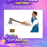 Free Agustin Madrigal happy axe Free blue vest Encanto Disney Free SVG - Instant Download