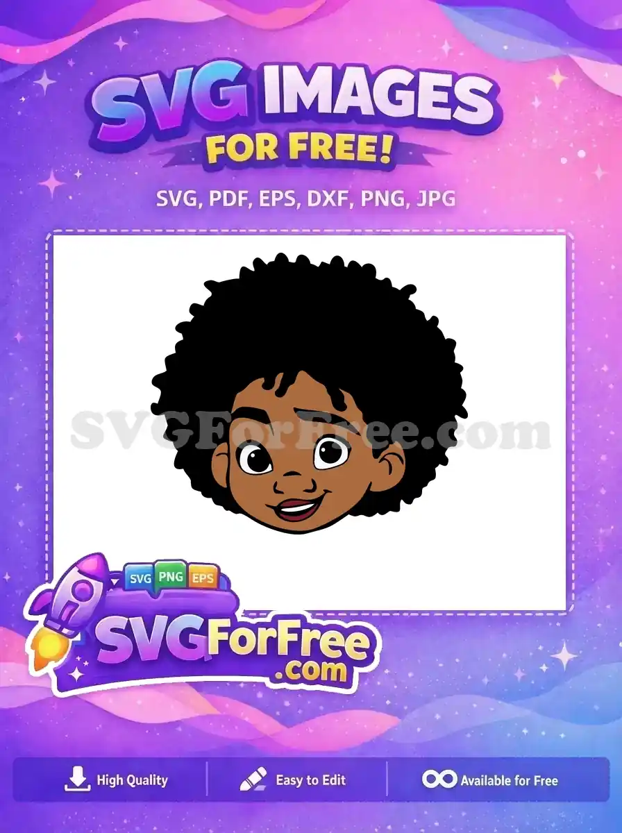 Free Happy Antonio Free Curly Afro Encanto Disney Free SVG