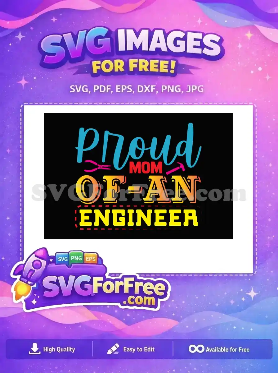 Free Blue Proud Pink Tools Free Red Mom Engineer Quotes Free SVG