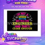 Free Pink Yellow Wrench Free Civil Engineer Superhero Quote Free SVG - Instant Download