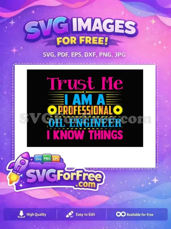 Free Pink Trust Free Yellow Gear Engineer Quotes Free SVG