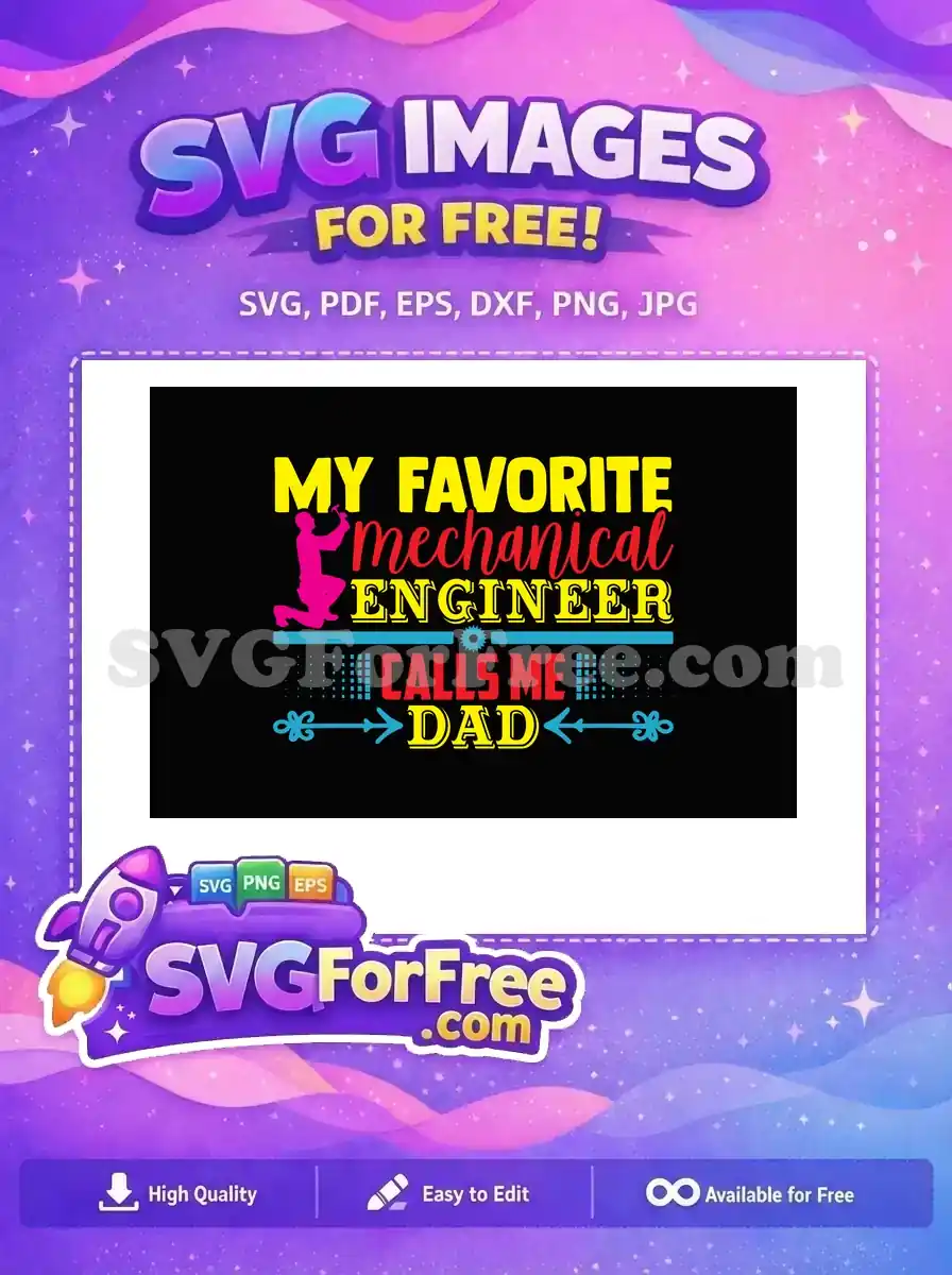 Free Pink Hammer Engineer Free Dad Quote Engineer Quotes Free SVG