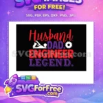 Free Red Husband Dad Free White Plane Gear Engineer Quotes Free SVG - Instant Download