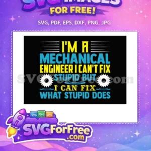 Free Blue Yellow Mechanical Engineer Free White Gear Design Engineer Quotes Free SVG