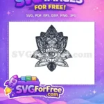 Free White Evil Eye Free Mandala Evil Eye Mandala Free SVG - Instant Download