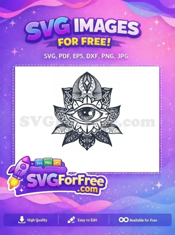 Free White Eye Free Dark Mandala Evil Eye Mandala Free SVG Free White Eye Free Dark Mandala Evil Eye Mandala Free SVG