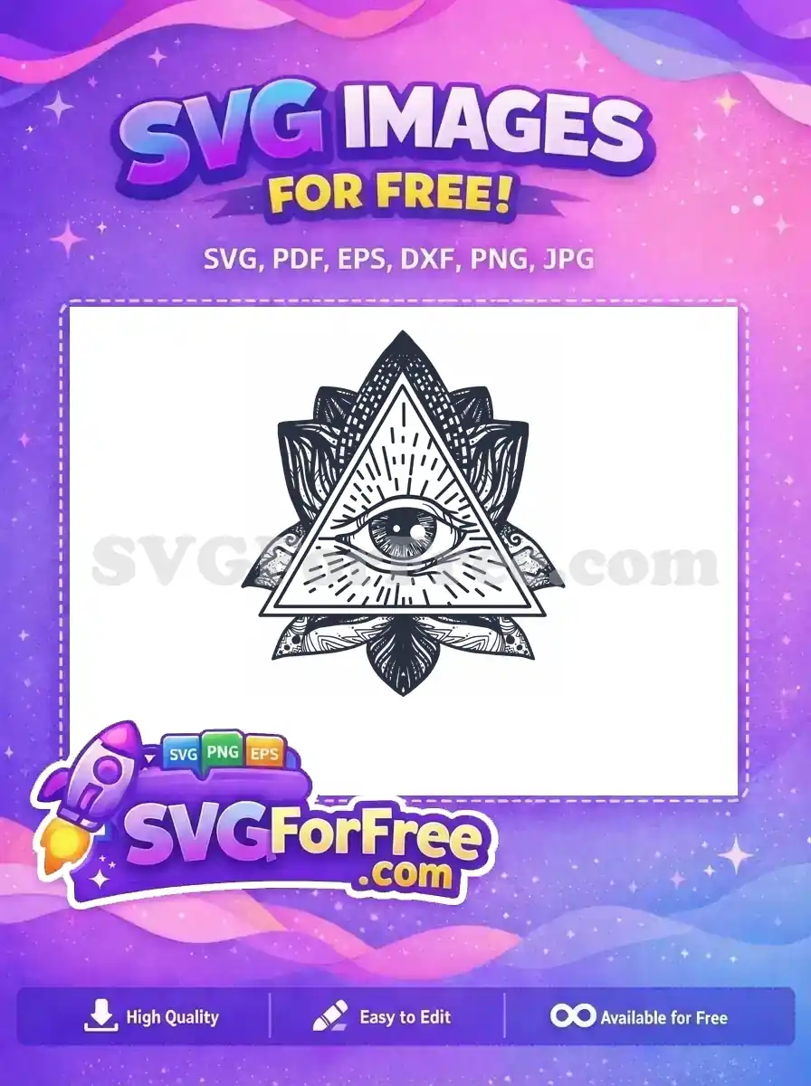 Free All Seeing Free Evil Eye Mandala Esoteric Free SVG