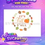 Free rustic fall leaves wreath Free vibrant orange pumpkin FALL Shirt Free SVG - Instant Download