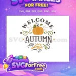 Free Orange Pumpkin Free Autumn Leaves FALL Shirt Free SVG - Instant Download