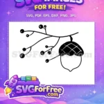 Free Branch Berries Free Acorn FALL Shirt Free SVG - Instant Download