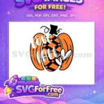 Free Orange Pumpkin Free Love Hearts Autumn Shirt Free SVG - Instant Download