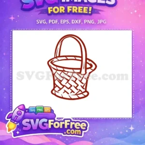 Free Brown Woven Free Autumn Basket FALL Shirt Free SVG