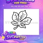Free Detailed Autumn Leaf Free Shirt Decor Fall Season Free SVG - Instant Download