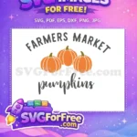 Free Orange Pumpkins Free Farmers Market Fall Shirt Free SVG - Instant Download