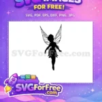 Free Tinkerbell Free Intricate Wings Fairy Quotes Silhouette Free SVG - Instant Download