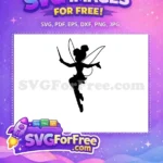 Free Tinkerbell wand Free flying silhouette Fairy Quotes Free SVG - Instant Download