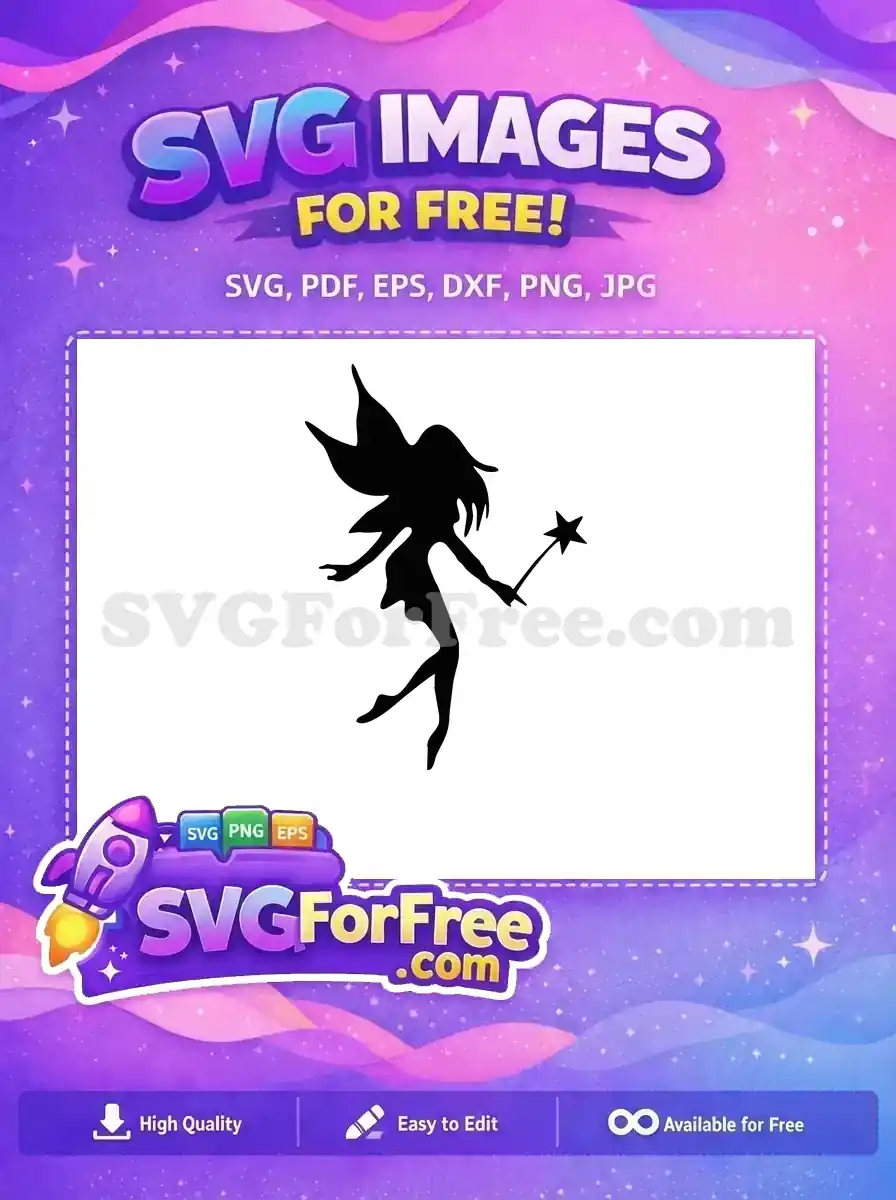 Free Tinkerbell Fairy Free Star Wand Quotes Silhouette Free SVG