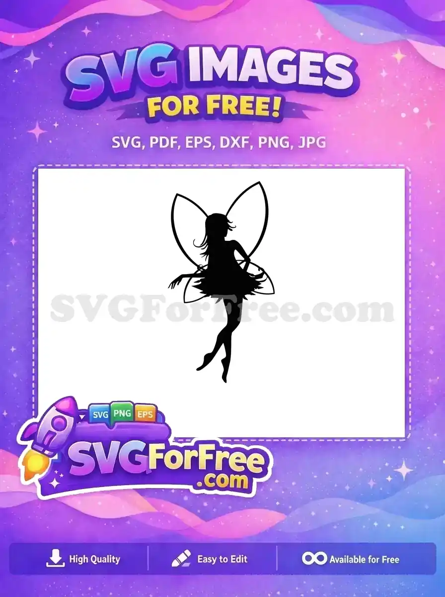 Free Elegant Fairy Design Free Silhouette Wings Fairy Quotes Silhouette Free SVG