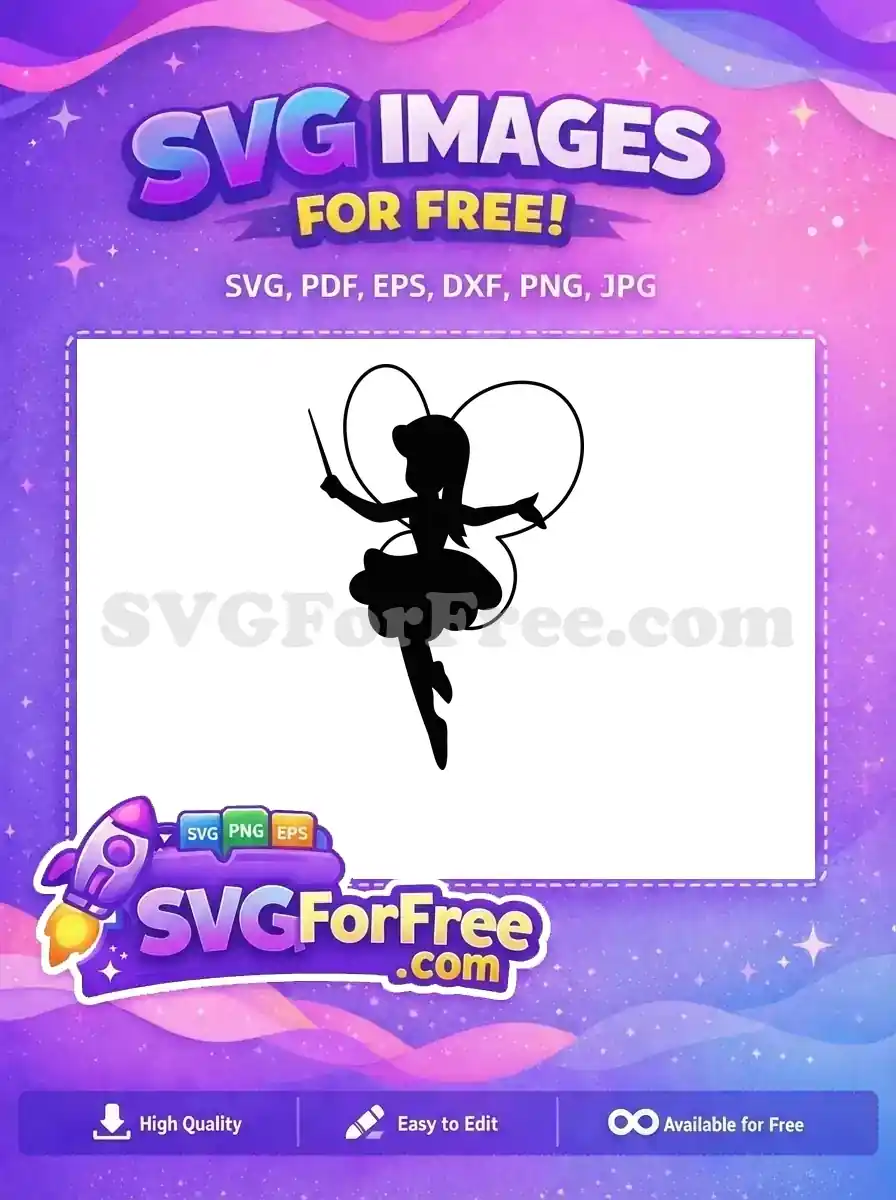 Free elegant flying fairy Free magic wand silhouette Fairy Quotes Free SVG