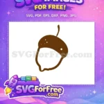 Free Brown Acorn Free Fall Thanksgiving Autumn Harvest Free SVG - Instant Download