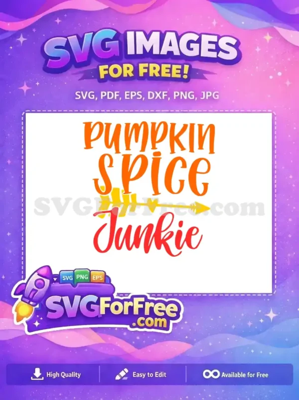 Free Orange Pumpkin Spice Free Red Junkie Arrow Fall Thanksgiving Free SVG