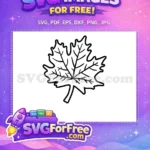 Free maple leaf Free autumn harvest Thanksgiving Quotes Free SVG - Instant Download