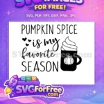 Free Pumpkin Spice Quote Free Whipped Cream Mug Fall Thanksgiving Free SVG - Instant Download