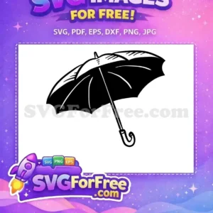 Free Black Open Umbrella Free Simple Elegant Fall Thanksgiving Quotes Free SVG