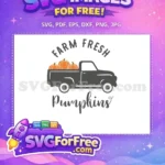 Free Vintage Truck Free Orange Pumpkins Fall Thanksgiving Quotes Free SVG - Instant Download