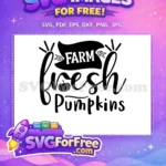 Free Farm Fresh Free Pumpkins Fall Thanksgiving Quotes Free SVG - Instant Download