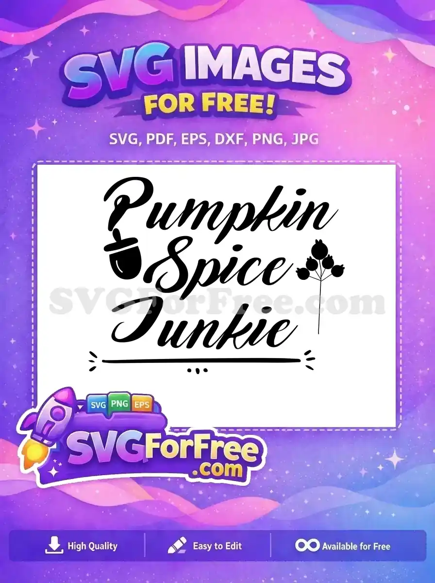 Free Pumpkin Spice Free Fall Acorn Berries Quote Free SVG