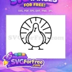 Free Turkey Free Design Fall Thanksgiving Quotes Free SVG - Instant Download