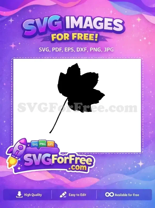 Free Maple Leaf Silhouette Free Thanksgiving Fall Free SVG
