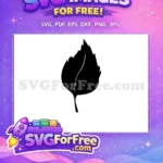 Free Black Leaf Free Fall Foliage Thanksgiving Quotes Free SVG - Instant Download