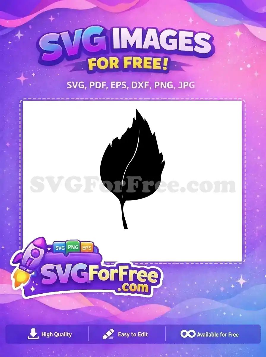 Free Black Leaf Free Fall Foliage Thanksgiving Quotes Free SVG