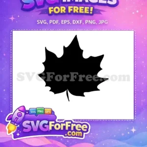 Free Black Maple Leaf Free Autumn Design Fall Thanksgiving Free SVG