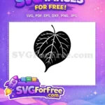 Free dark leaf Free veined autumn Thanksgiving Quotes Free SVG - Instant Download