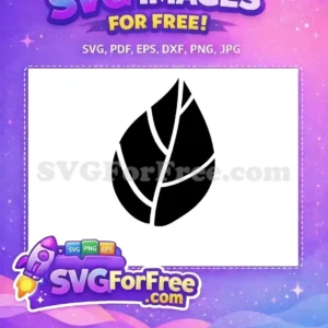 Free black leaf Free white veins Thanksgiving Fall design Free SVG