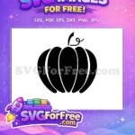 Free Black Pumpkin Silhouette Free Autumn Harvest Thanksgiving Quotes Free SVG - Instant Download