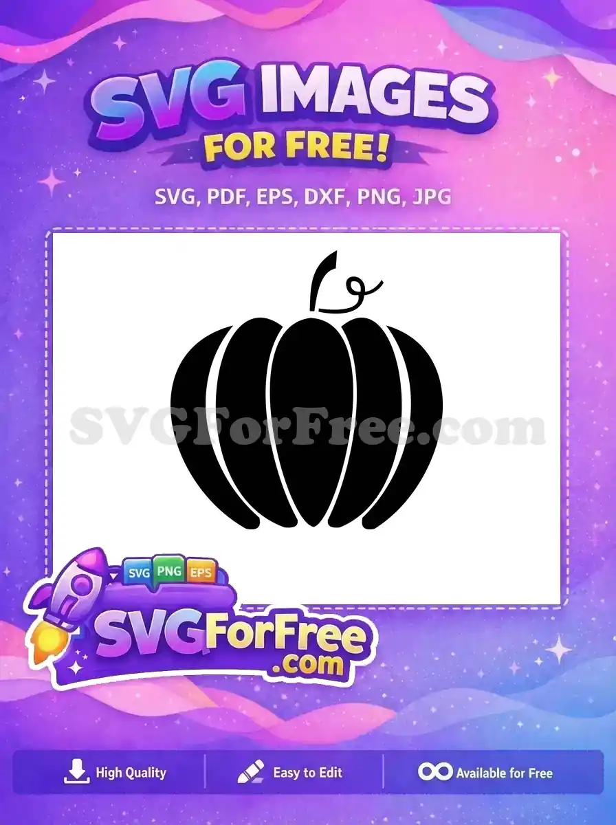 Free Black Pumpkin Silhouette Free Autumn Harvest Thanksgiving Quotes Free SVG