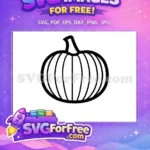 Free Black Pumpkin Outline Free Thanksgiving Harvest Fall Quotes Free SVG - Instant Download