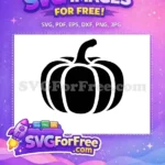 Free Classic Black Pumpkin Free Autumn Thanksgiving Decor Quotes Free SVG - Instant Download