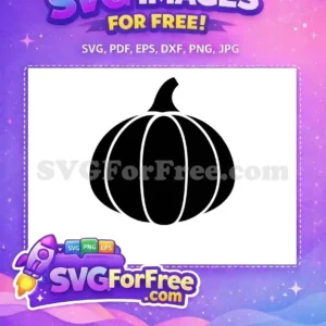 Free Black Pumpkin Free Simple Silhouette Fall Thanksgiving Free SVG