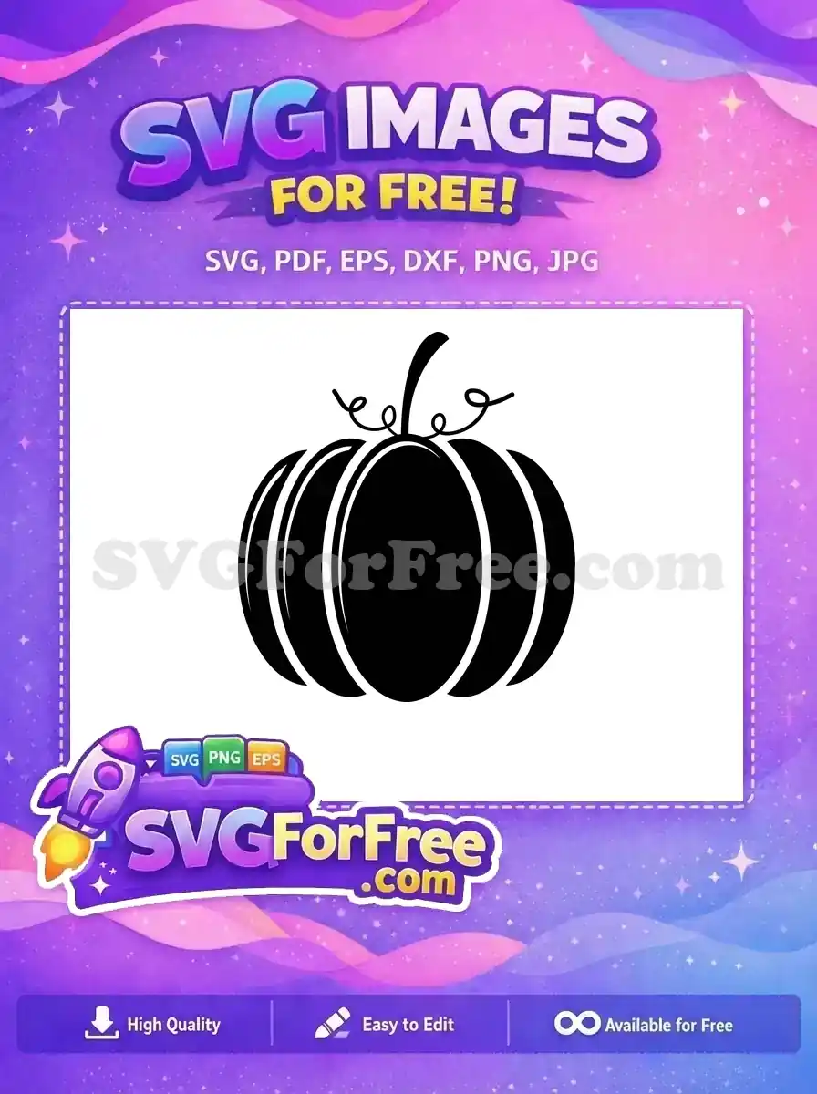 Free Classic Black Pumpkin Free Fall Thanksgiving Harvest Quotes Free SVG