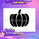 Free Black Pumpkin Outline Free Autumn Harvest Fall Thanksgiving Quotes Free SVG - Instant Download