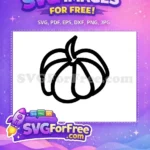 Free bold pumpkin outline Free harvest season Fall Thanksgiving Quotes Free SVG - Instant Download