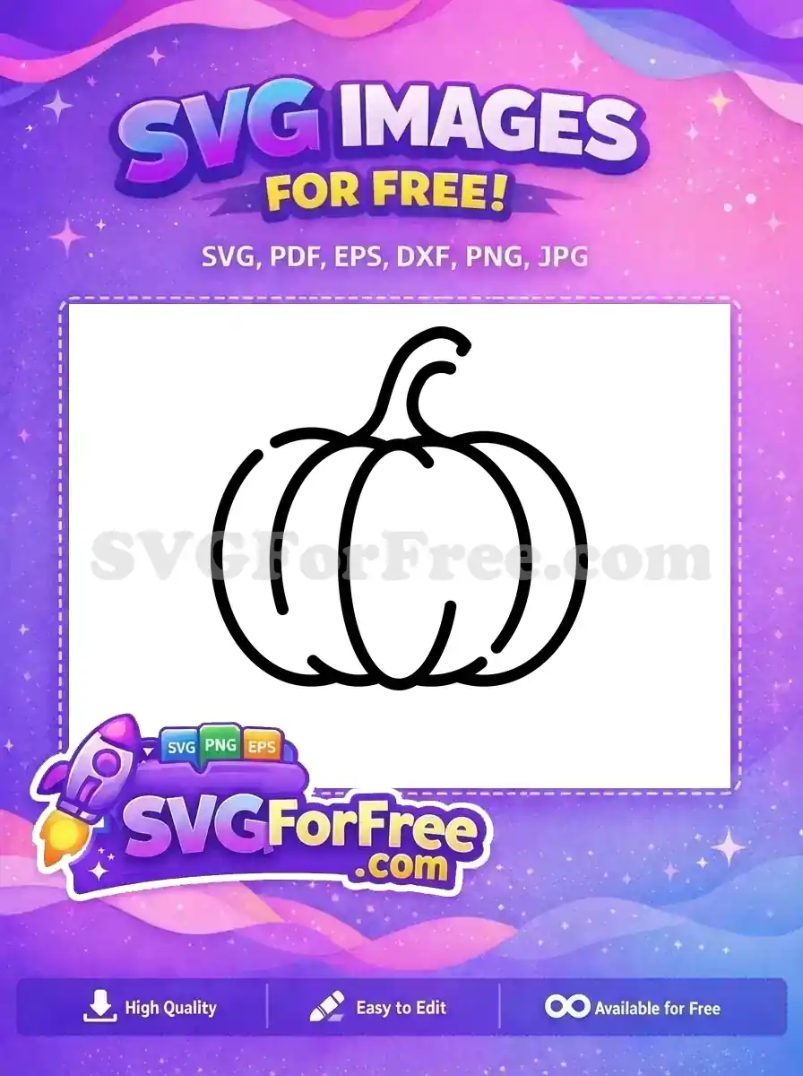 Free Simple Pumpkin Free Autumn Decor Fall Thanksgiving Quotes Free SVG